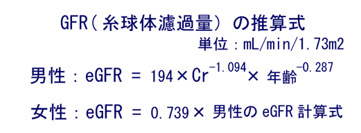 「gfr（糸球体濾過量）」「egfr」って何？ 